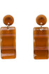 Cocoa Retro Resin Earrings
